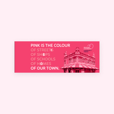 Facebook Banner Pink Up Your Town