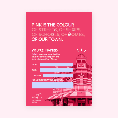 Invitation - Pink Up Your Town