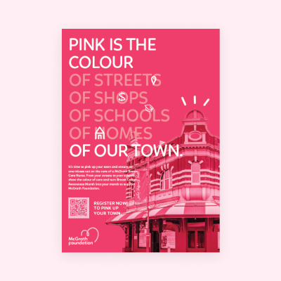 A4 Poster - Pink Up Your Town